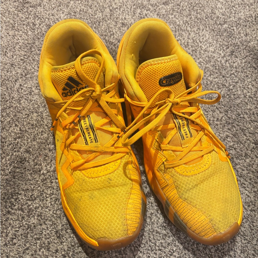 Adidas Bright Yellow Crayola Sneakers